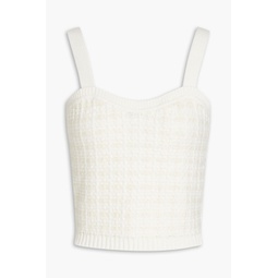 Cropped knitted tank