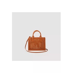 Small Punched Leather Kasbah Tote