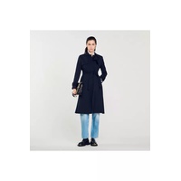 Trench Coat With Pleated Inset
