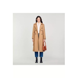 Long Trench-Style Coat