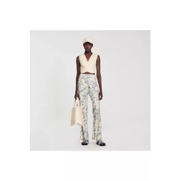 Flower Print Trousers