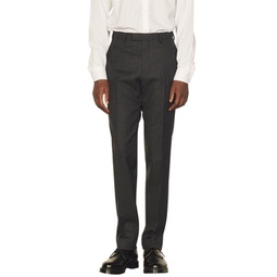 formal houndstooth wool suit pant