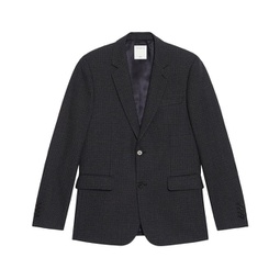 formal houndstooth wool suit jacket