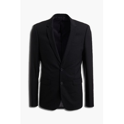 Slim-fit wool-blend pique suit jacket
