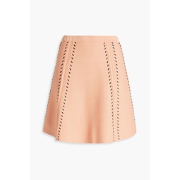 Eglantine pointelle-knit mini skirt
