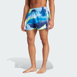 City Escape Camo 3-Stripes Cix Swim Shorts