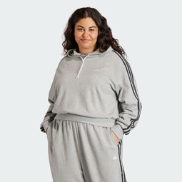 Essentials 3-Stripes Animal Print Relaxed Hoodie (Plus Size)