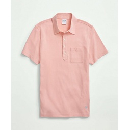 Washed Cotton Jersey Polo Shirt