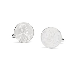 Authentic Silver 1943 Penny Cuff Links