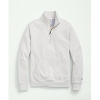 Cotton French Terry Half-Zip Sweatshirt