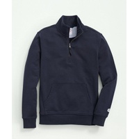 Cotton French Terry Half-Zip Sweatshirt
