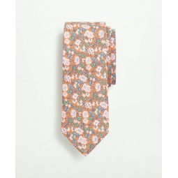Linen Jacquard Floral Tie