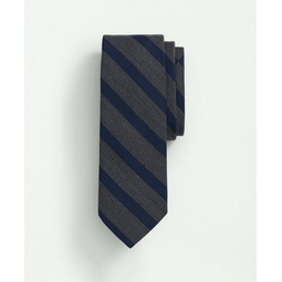 Wool Silk Geo Striped Tie