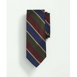Silk Bold Tri-Color Striped Tie