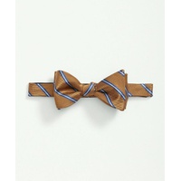 Silk Framed Rep Striped Bow Tie