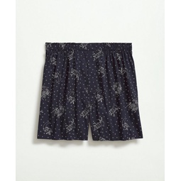 Cotton Broadcloth Henry Print Boxers