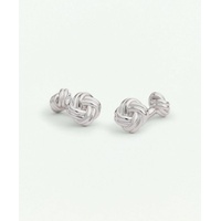 Sterling Silver Rhodium-Plated Knot Cufflinks