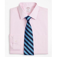 Stretch Madison Relaxed-Fit Dress Shirt, Non-Iron Poplin Ainsley Collar Gingham