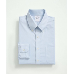 Stretch Supima Cotton Non-Iron Pinpoint Oxford Button-Down Collar, Candy Stripe Dress Shirt