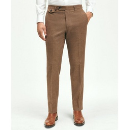 Slim Fit Stretch Brushed Cotton Guncheck Trousers