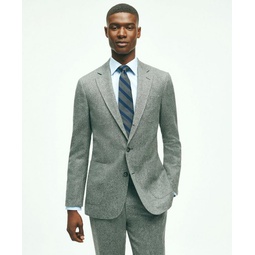 Slim Fit Wool Tweed Patch Pocket Suit Jacket