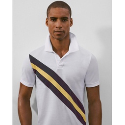 Cotton Pique Archive Stripe Polo Shirt