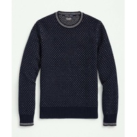 Merino Wool Crewneck Dot Jacquard 1818 Sweater