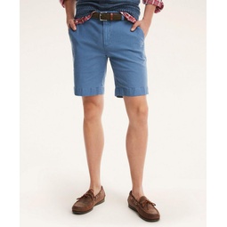 9 Stretch Washed Canvas Shorts