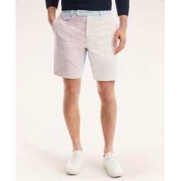 Cotton Seersucker Fun Stripe Shorts