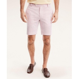 Cotton Seersucker Stripe Shorts