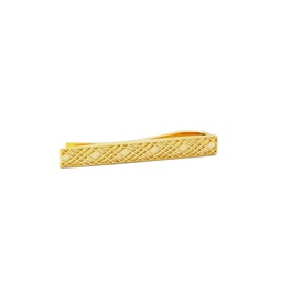 Gold-Plated Crisscross Tie Bar
