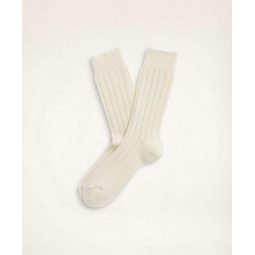Cashmere Blend Ribbed Socks