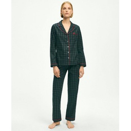 Cotton Flannel Black Watch Pajama Set