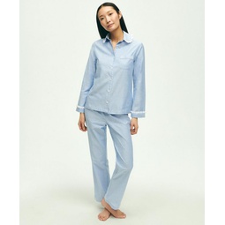 Cotton Oxford Polka Dot Pajama Set