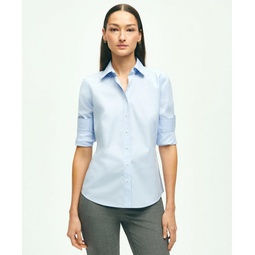 Fitted Non-Iron Stretch Supima Cotton Dress Shirt