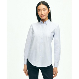 Classic-Fit Cotton Oxford Stripe Shirt