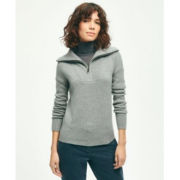 Wool Cashmere Half-Zip Sweater