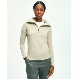 Wool Cashmere Half-Zip Sweater