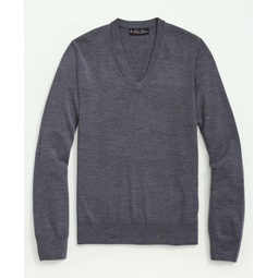 Big & Tall Fine Merino Wool V-Neck Sweater