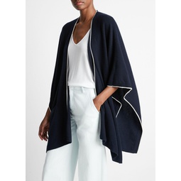 Tipped Jersey-Knit Cashmere Cape