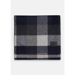 Stafford Plaid Wool and Cashmere Double-Face Scarf