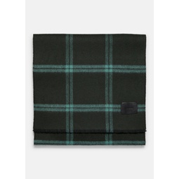 Windowpane Wool and Cashmere Double-Face Scarf