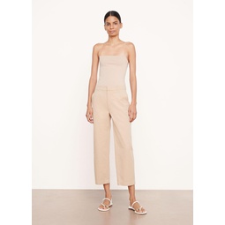 Low-Rise Washed Cotton Crop Pant