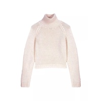 Cropped Knit Lace-Up Back Jumper