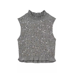 Smocked Top with Sequins