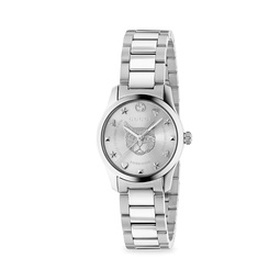 G-Timeless Stainless Steel Tiger Dial Bracelet Watch