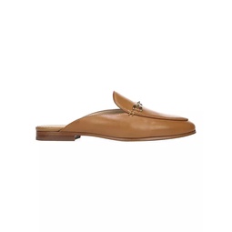 Linnie Leather Loafer Mules