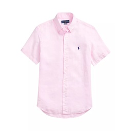 Classic-Fit Short-Sleeve Linen Shirt