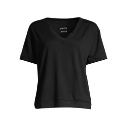 V-Neck French Terry T-Shirt
