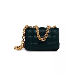 The Chain Cassette Padded Leather Shoulder Bag